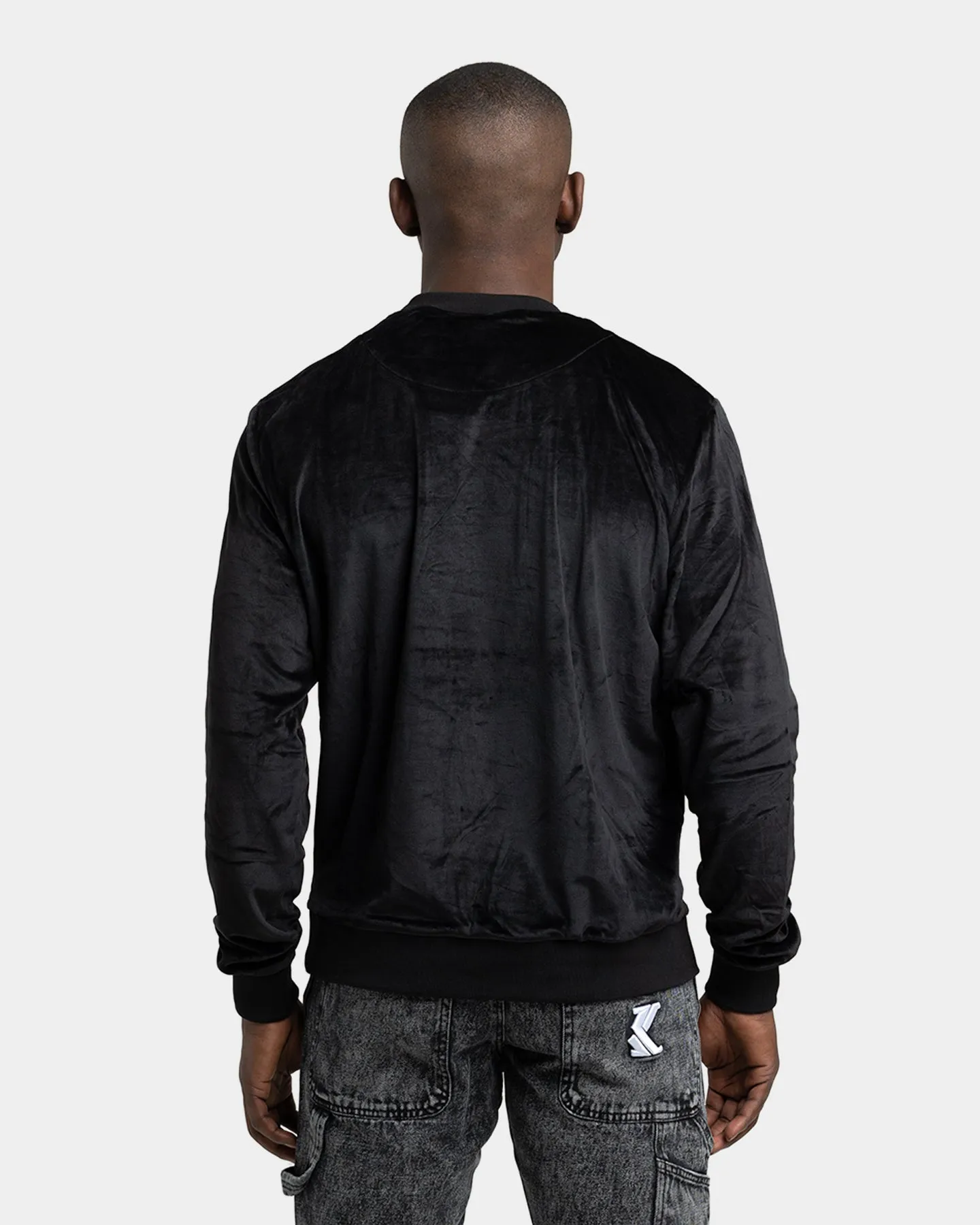 Karl Kani Signature Velvet Crewneck Black sold by Culture Kings product image thumbnail 4