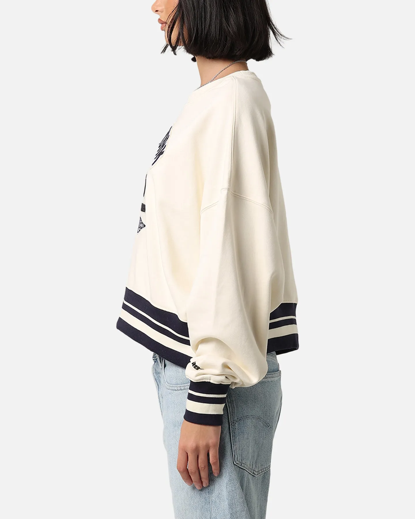 Pro Standard Women's New York Yankees Retro Classics Crewneck Eggshell/Midnight Navy sold by Culture Kings product image thumbnail 5