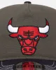 New Era Chicago Bulls 'Contrast Visor' Pre-Curved Golfer Snapback Moss/Navy sold by Culture Kings