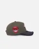 New Era Chicago Bulls 'Contrast Visor' Pre-Curved Golfer Snapback Moss/Navy sold by Culture Kings