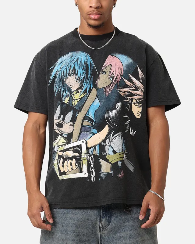 Goat Crew X Kingdom Hearts Poster Heavy T-Shirt Vintage Black sold by Culture Kings