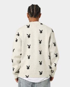 Playboy By CK Bunny Knit Sweater V2 Off White sold by Culture Kings