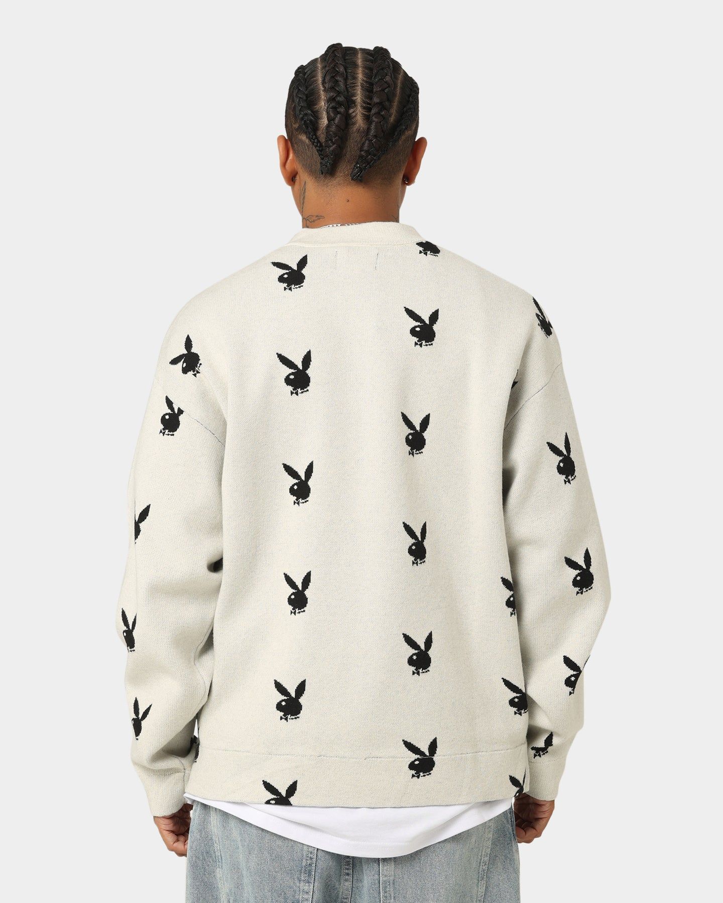 Playboy By CK Bunny Knit Sweater V2 Off White sold by Culture Kings product image thumbnail 4