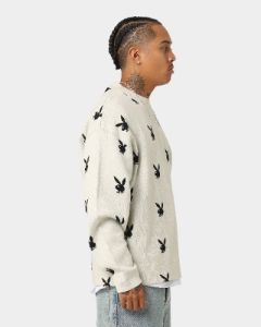 Playboy By CK Bunny Knit Sweater V2 Off White sold by Culture Kings