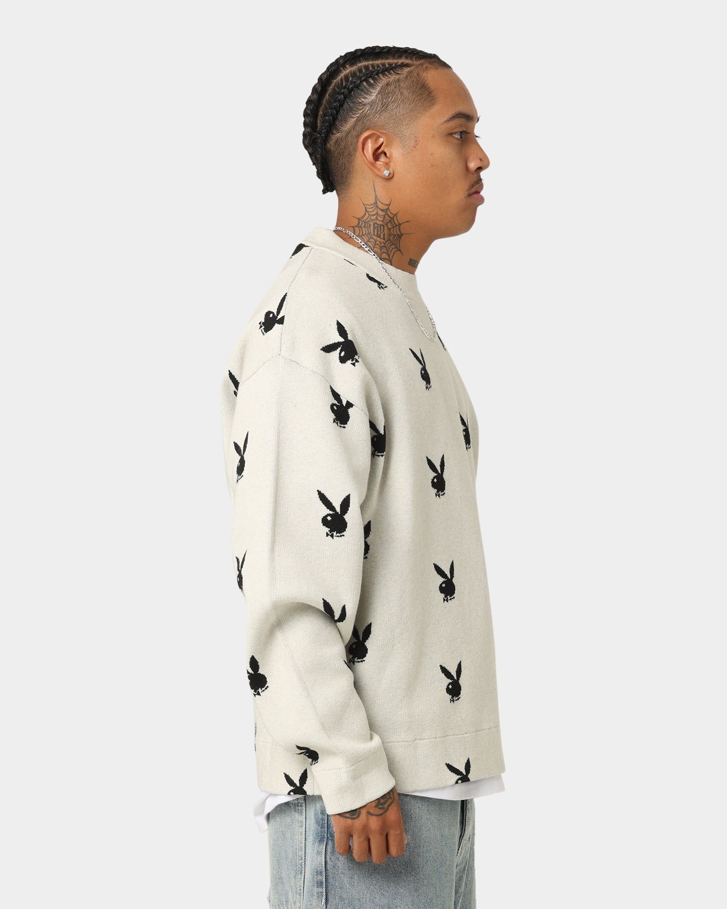 Playboy By CK Bunny Knit Sweater V2 Off White sold by Culture Kings product image thumbnail 5