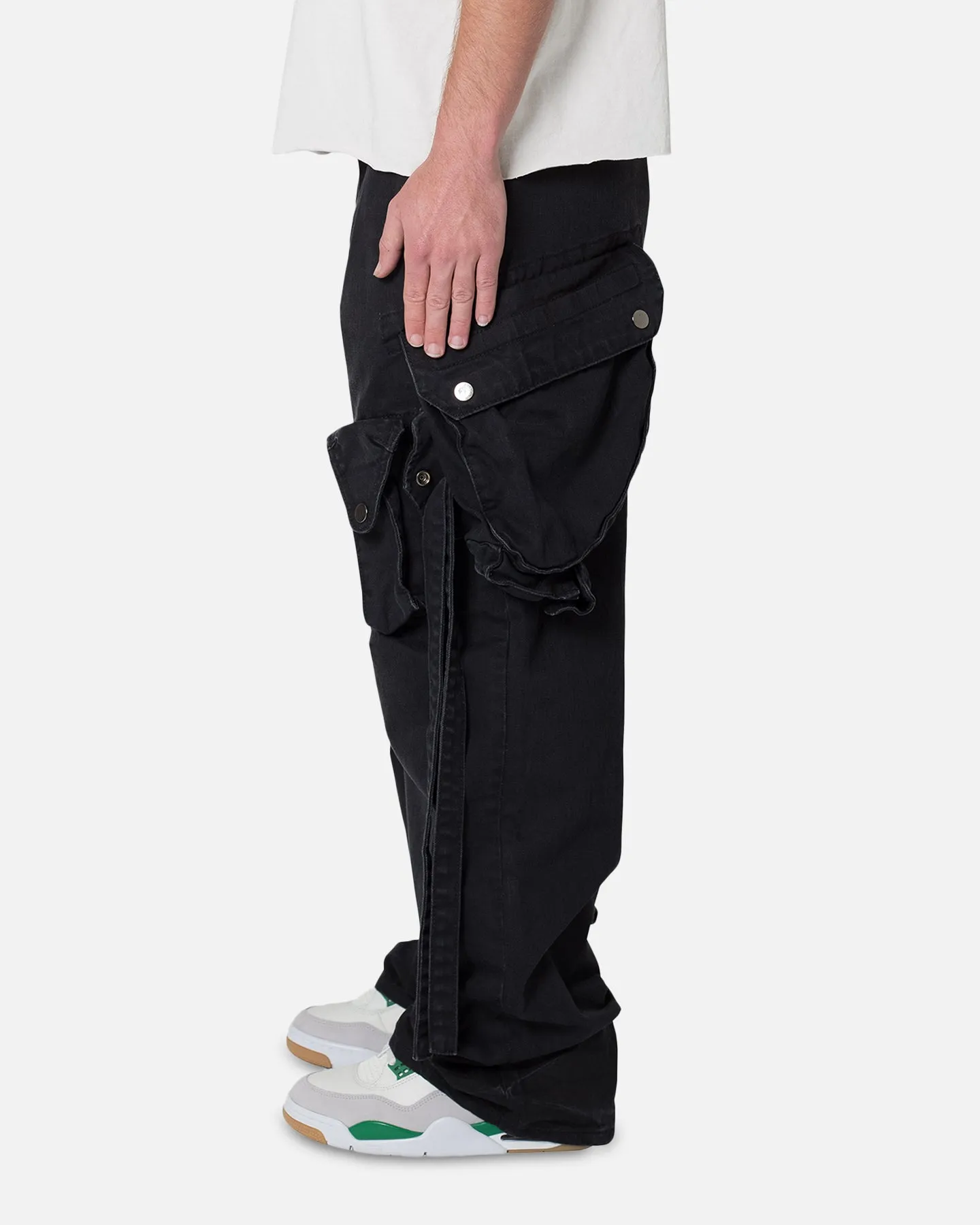 MNML Strapped Multi Cargo Pants Washed Black sold by Culture Kings product image thumbnail 3