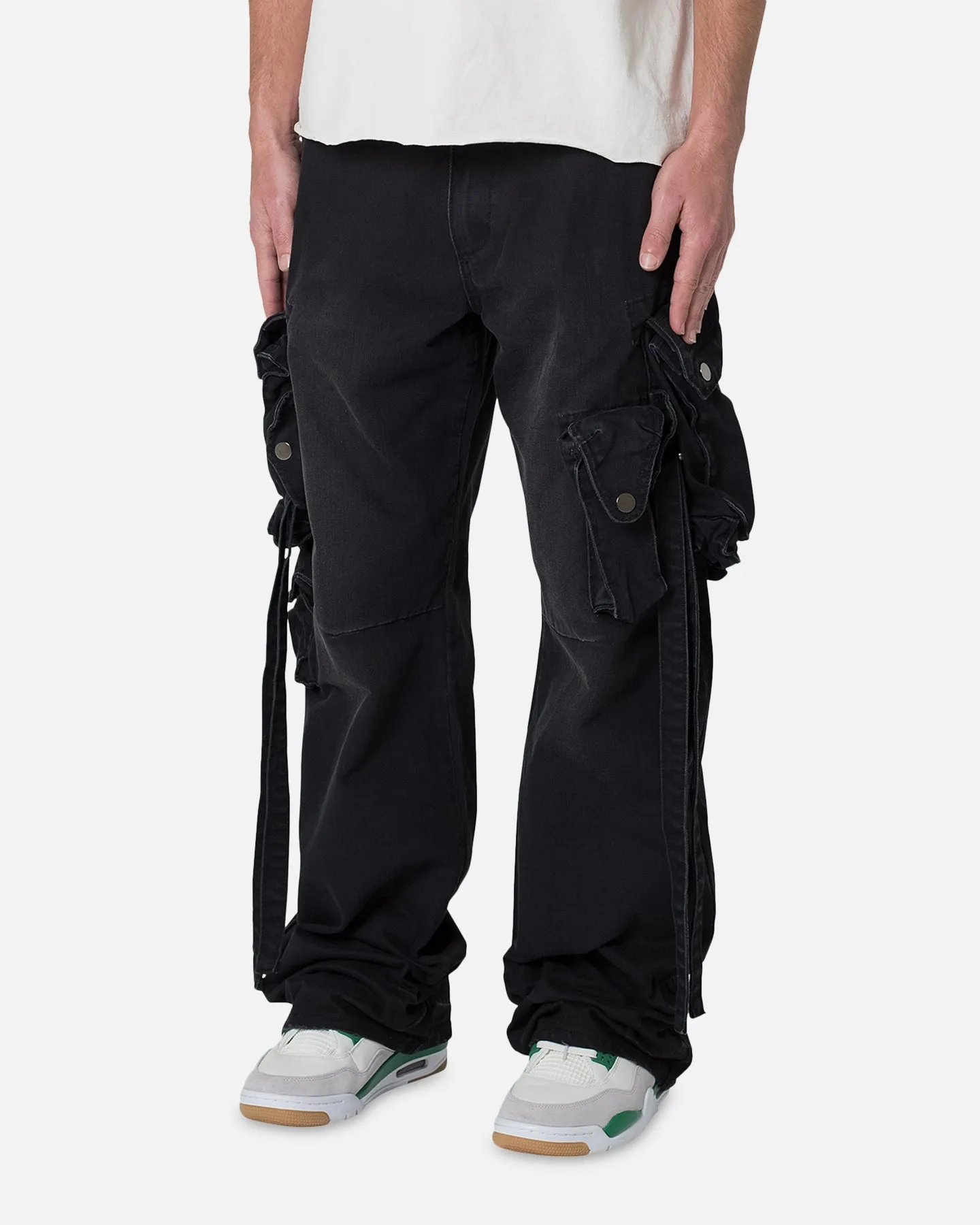 MNML Strapped Multi Cargo Pants Washed Black sold by Culture Kings product image thumbnail 2