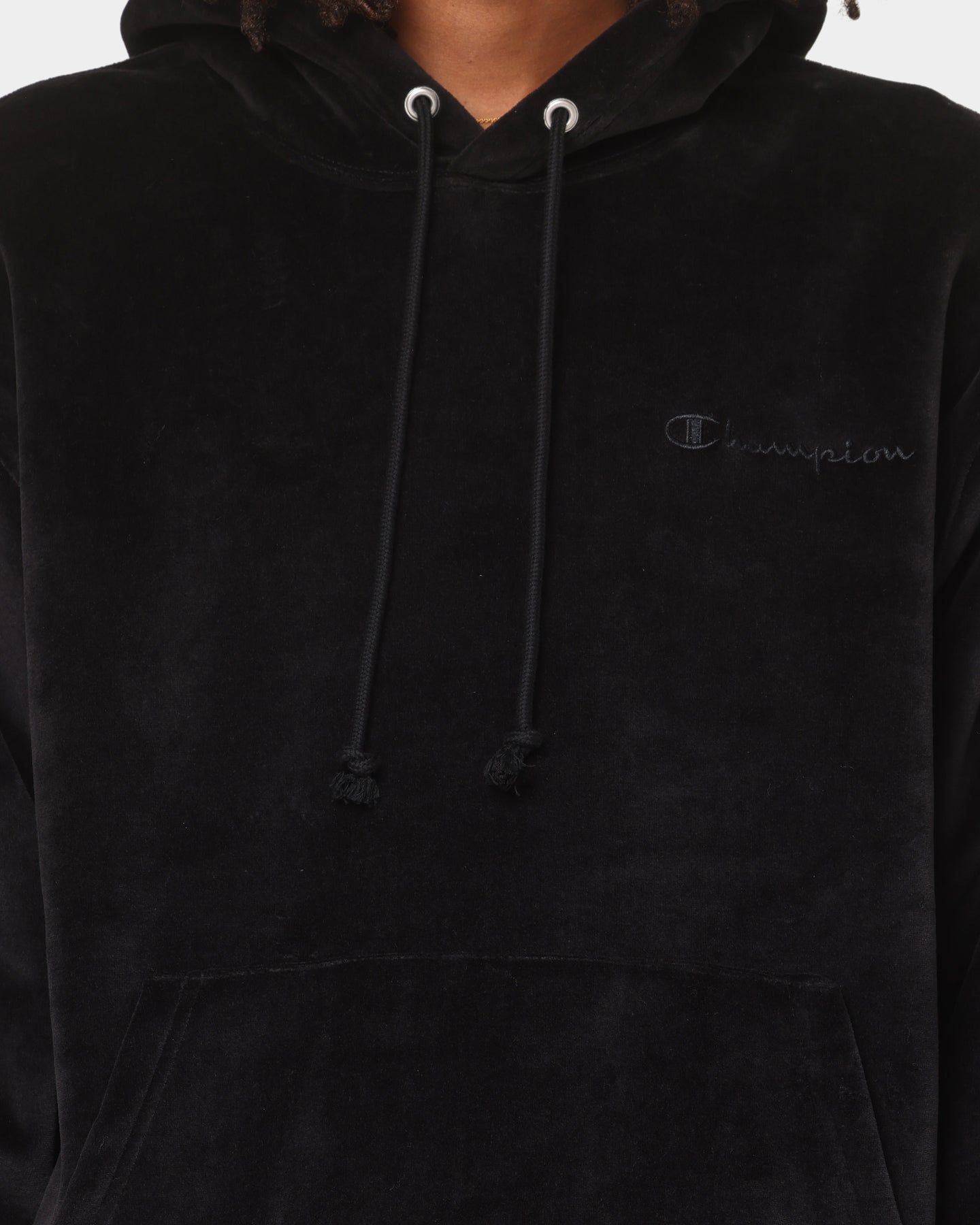 Champion RB Velour Hoodie Black sold by Culture Kings product image thumbnail 3