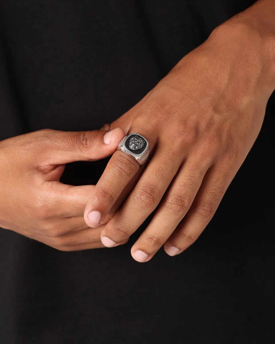GUESS silver ring | NOIR ONLINE