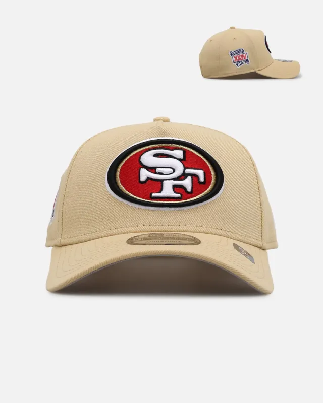 New Era San Francisco 49ers 'NFL Kickoff' 9FORTY A-Frame Snapback Vegas Gold sold by Culture Kings