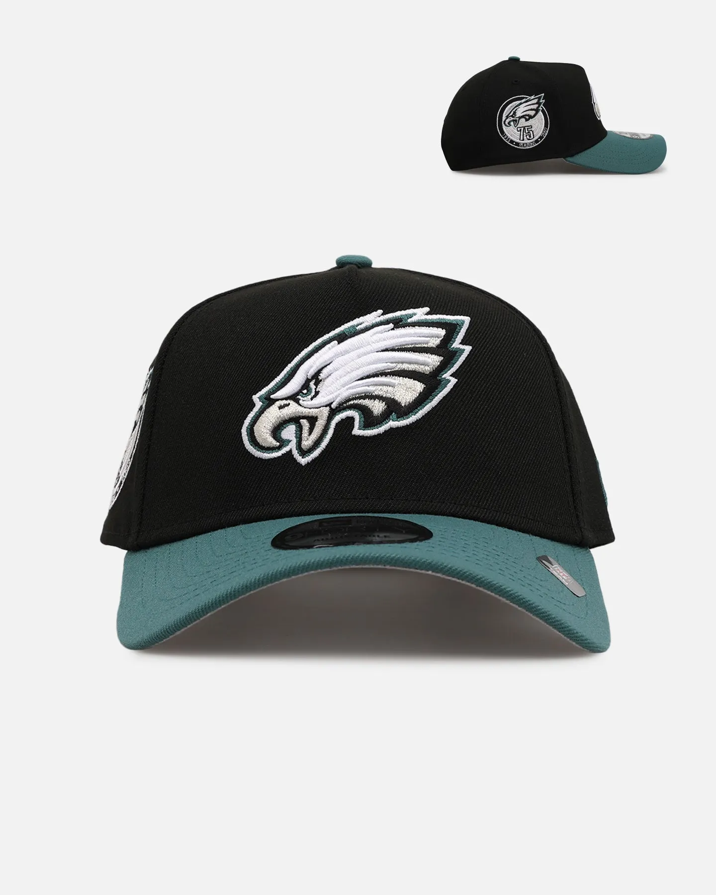 New Era Philadelphia Eagles 'NFL Kickoff' 9FORTY A-Frame Snapback Black/Green sold by Culture Kings