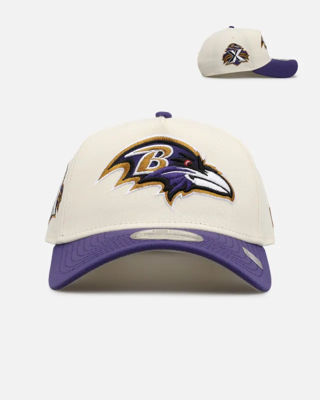 New Era Baltimore Ravens 'NFL Kickoff' 9FORTY A-Frame Snapback Chrome sold by Culture Kings