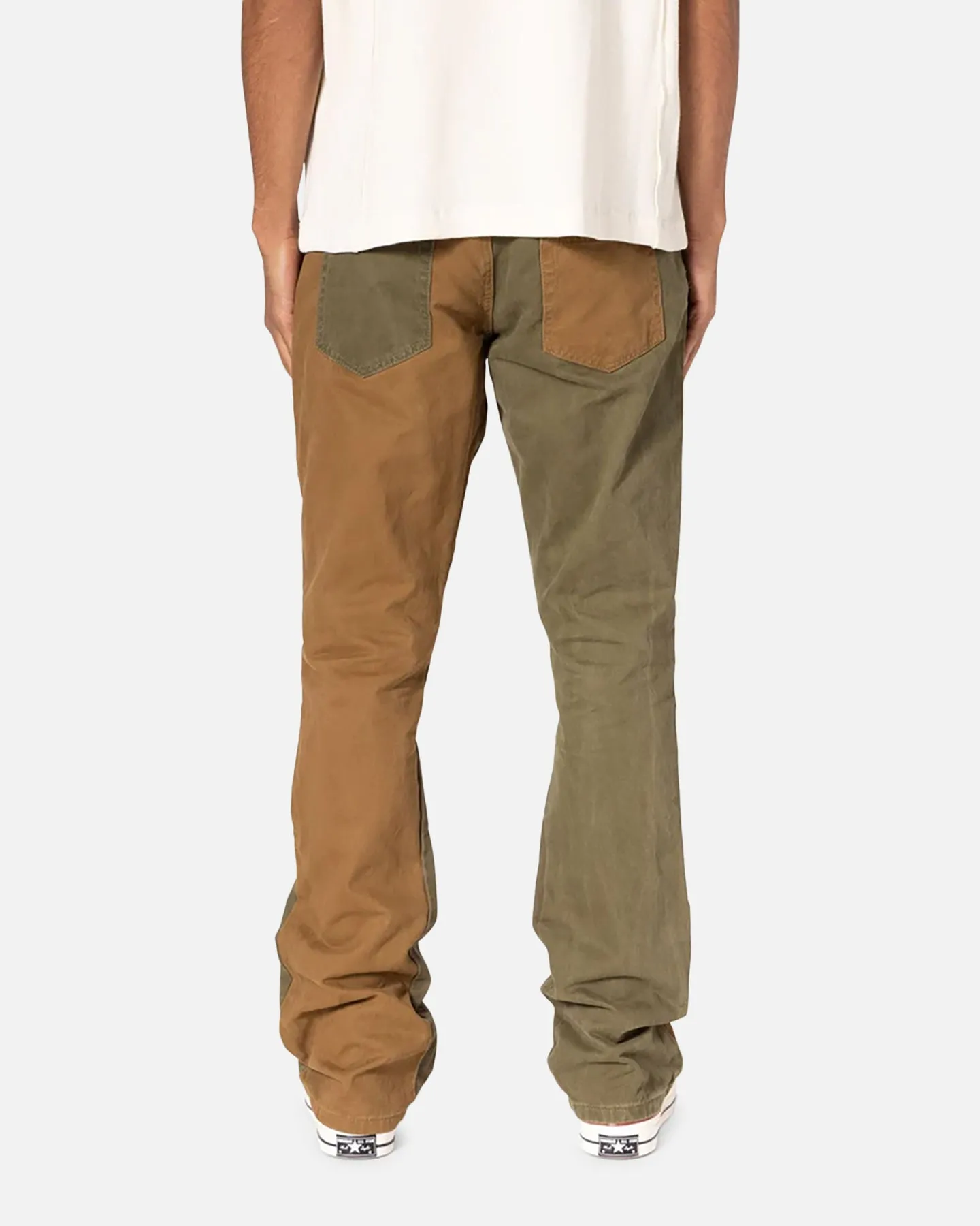 MNML B680 Colour Block Denim Jeans Olive sold by Culture Kings product image thumbnail 4