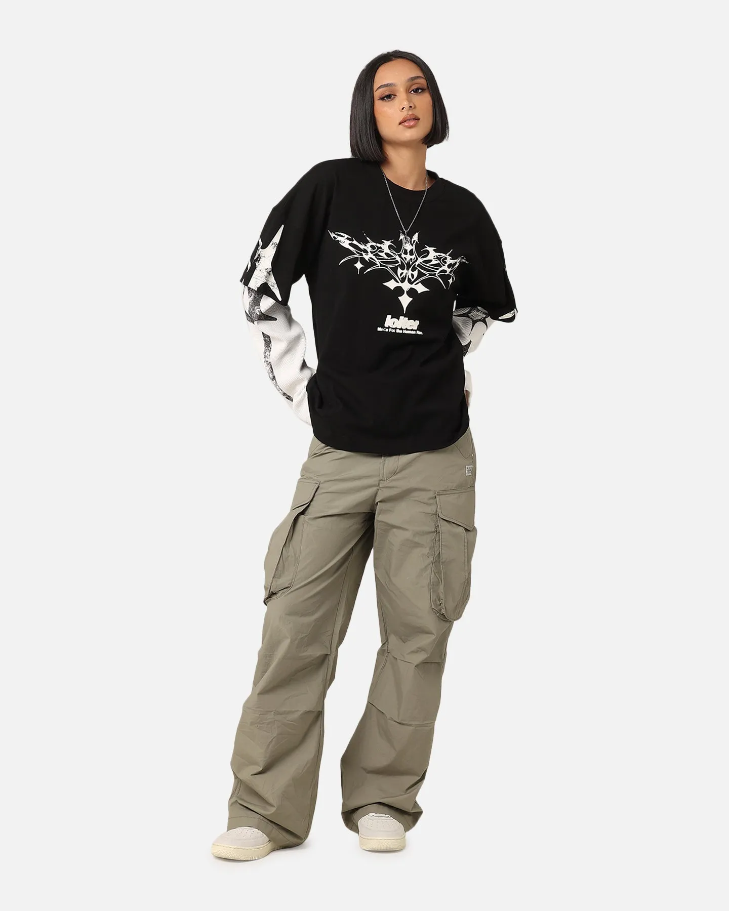 Loiter Seek N Destroy Long Sleeve T-Shirt Vintage Black sold by Culture Kings product image thumbnail 3
