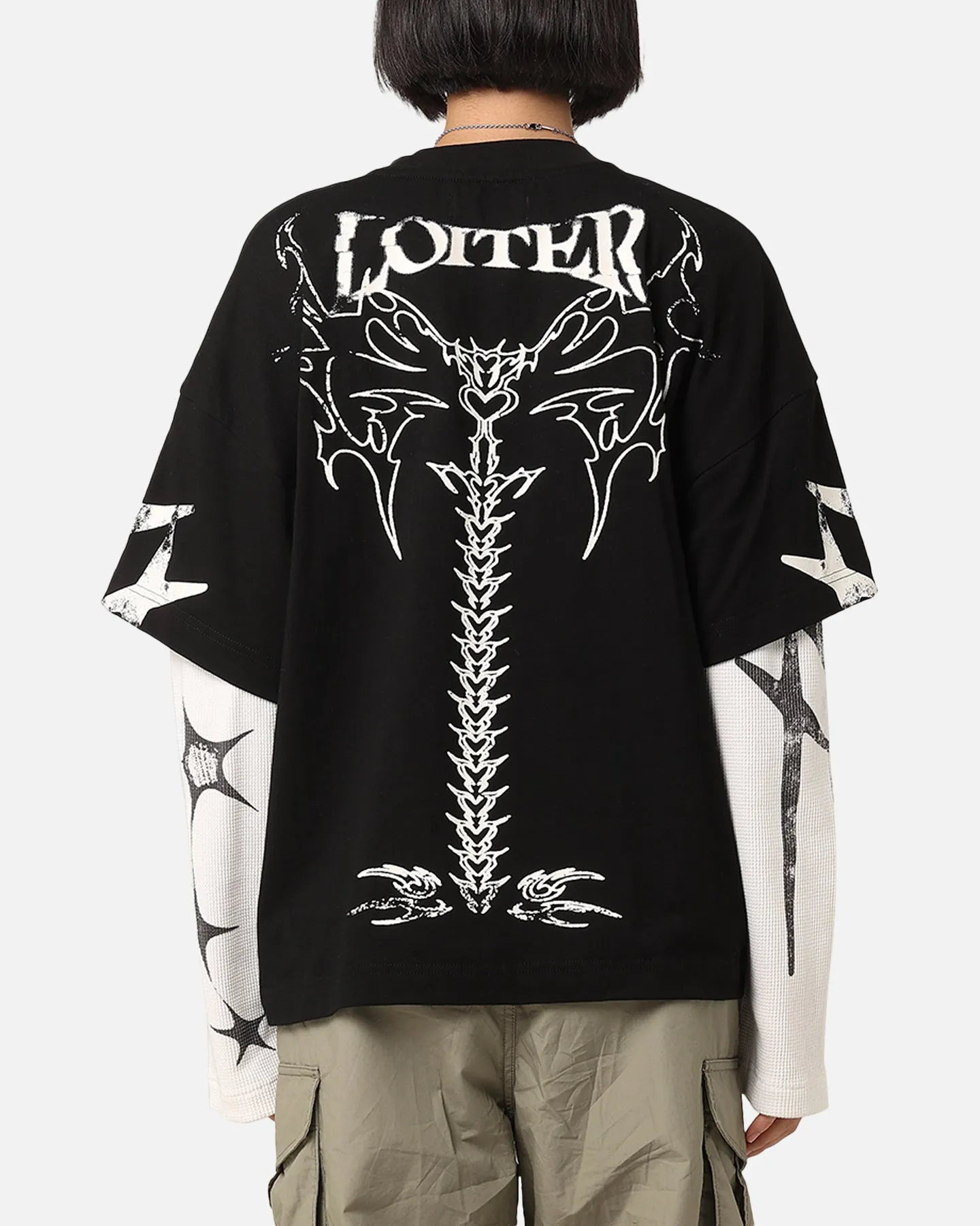 Loiter Seek N Destroy Long Sleeve T-Shirt Vintage Black sold by Culture Kings product image thumbnail 2