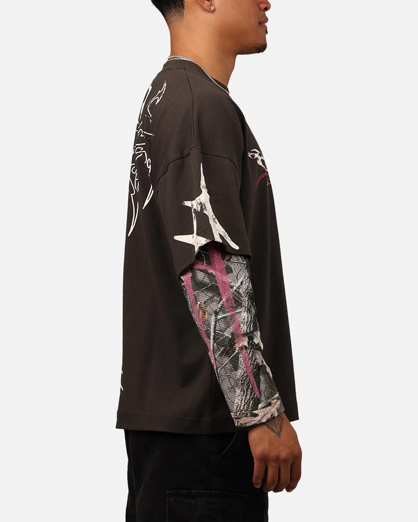 Loiter Seek N Destroy Long Sleeve T-Shirt Charcoal sold by Culture Kings product image thumbnail 4