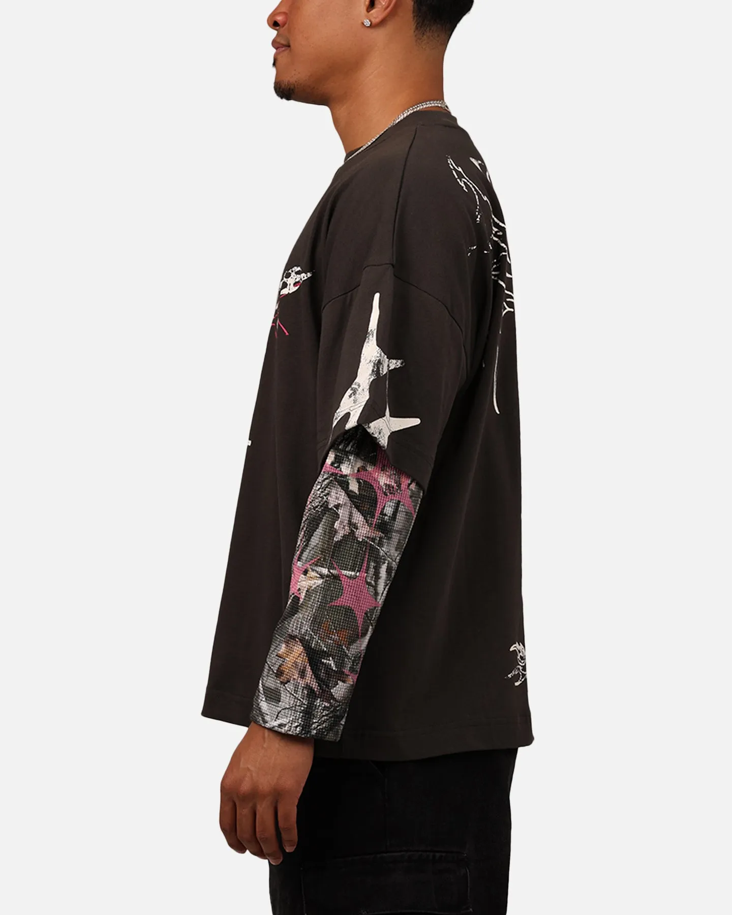 Loiter Seek N Destroy Long Sleeve T-Shirt Charcoal sold by Culture Kings product image thumbnail 5