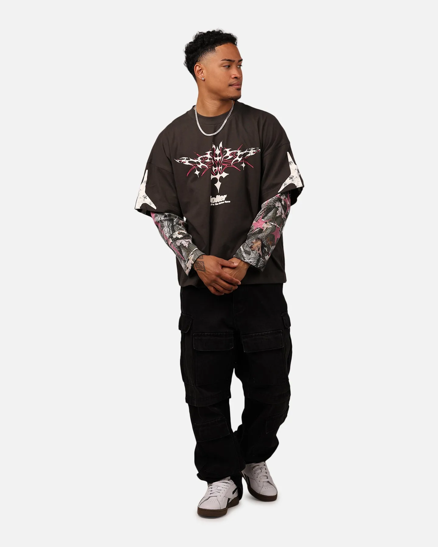 Loiter Seek N Destroy Long Sleeve T-Shirt Charcoal sold by Culture Kings product image thumbnail 3