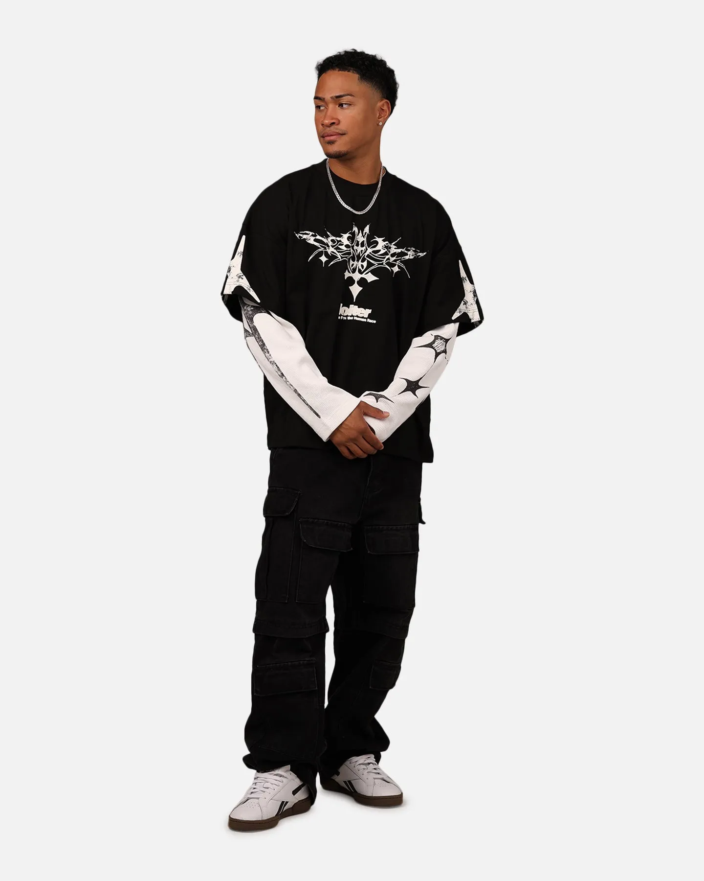 Loiter Seek N Destroy Long Sleeve T-Shirt Vintage Black sold by Culture Kings product image thumbnail 3