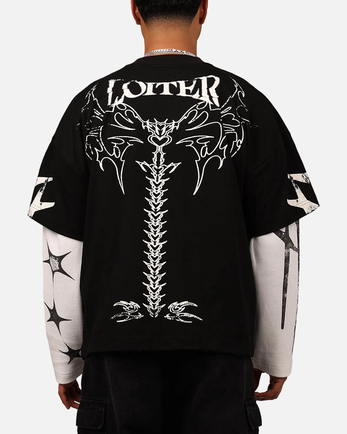 Loiter Seek N Destroy Long Sleeve T-Shirt Vintage Black sold by Culture Kings