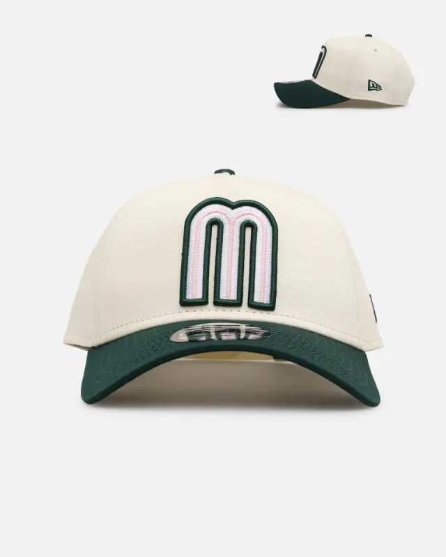 New Era Mexico National Baseball Team 'Chrome Dark Green' 9FORTY A-Frame Snapback Chrome/Dark Green sold by Culture Kings