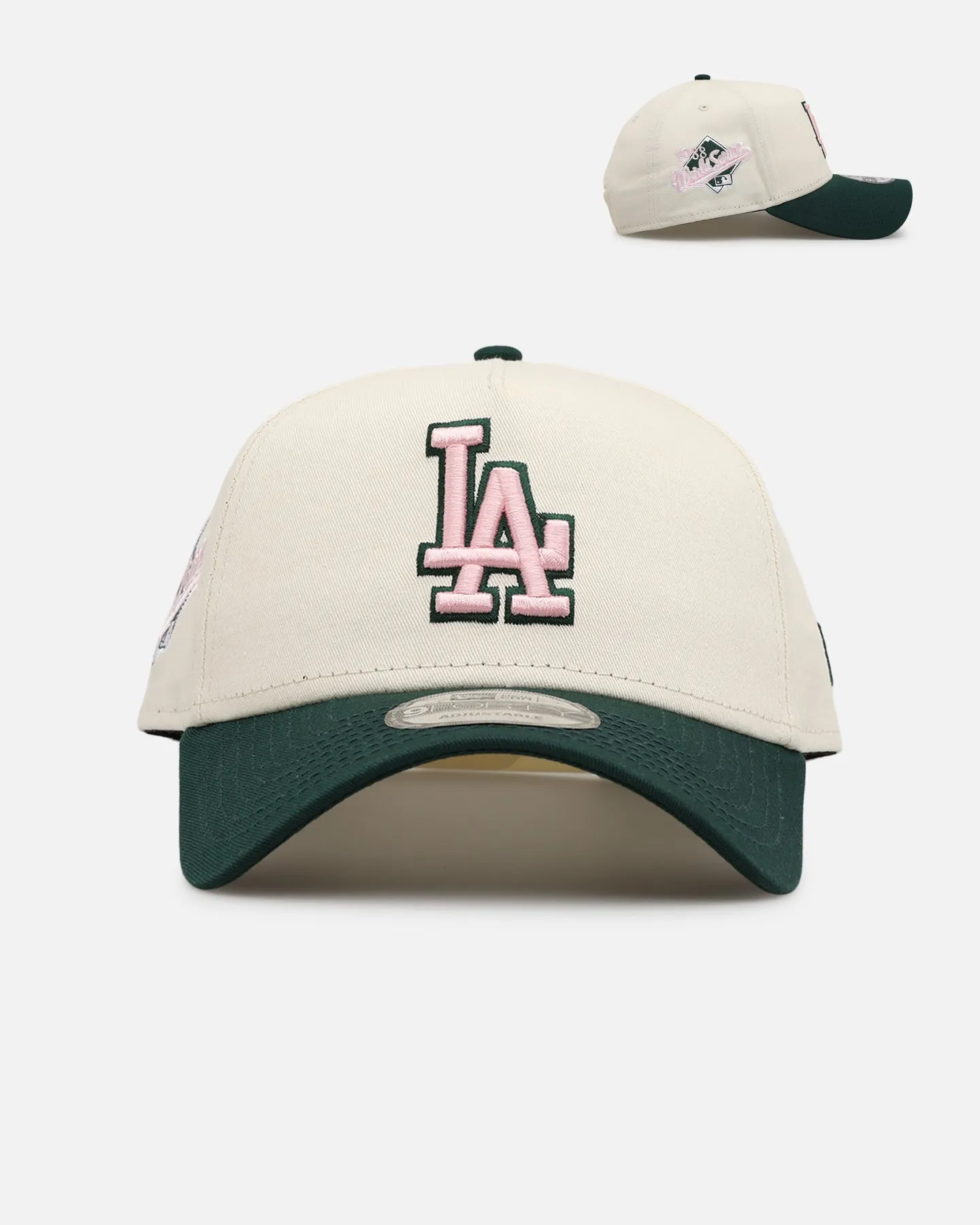 New Era Los Angeles Dodgers 'Chrome Dark Green' 9FORTY A-Frame Snapback Chrome/Dark Green sold by Culture Kings