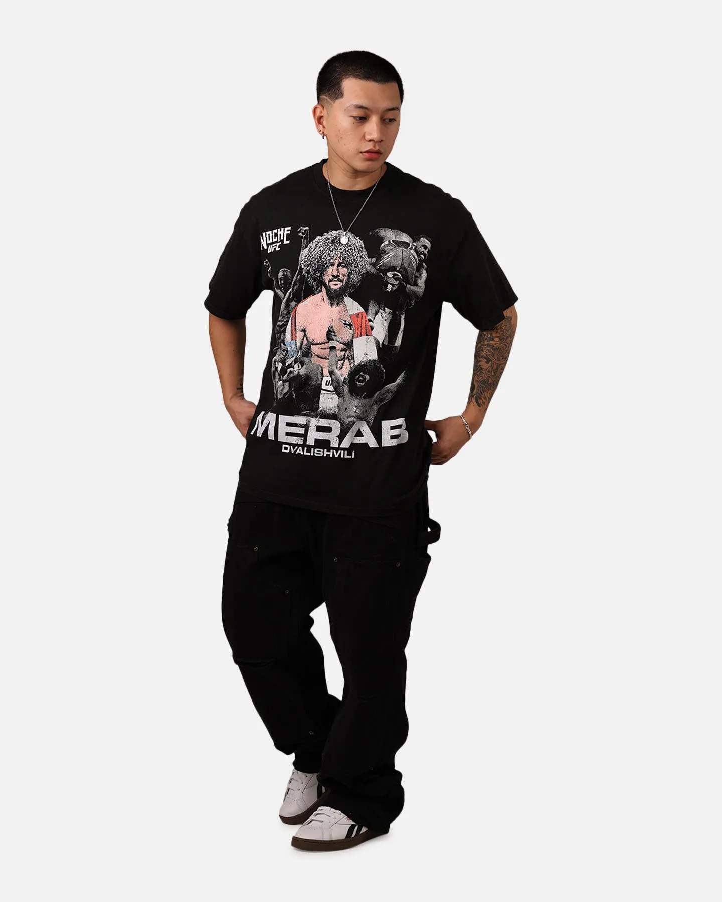 UFC By Culture Kings Merab Dvalishvili Noche T-Shirt Black Acidwash sold by Culture Kings product image thumbnail 3