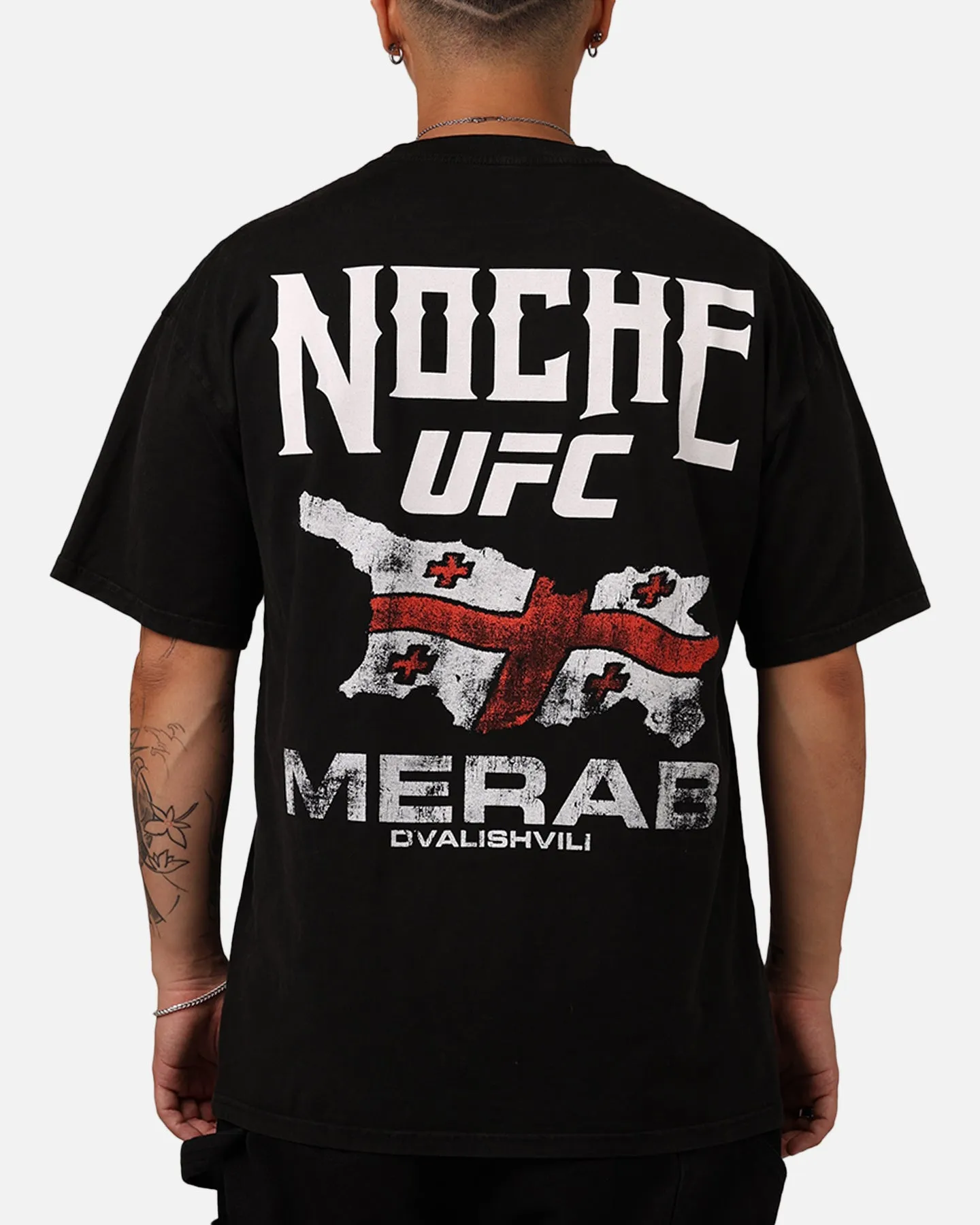 UFC By Culture Kings Merab Dvalishvili Noche T-Shirt Black Acidwash sold by Culture Kings product image thumbnail 2