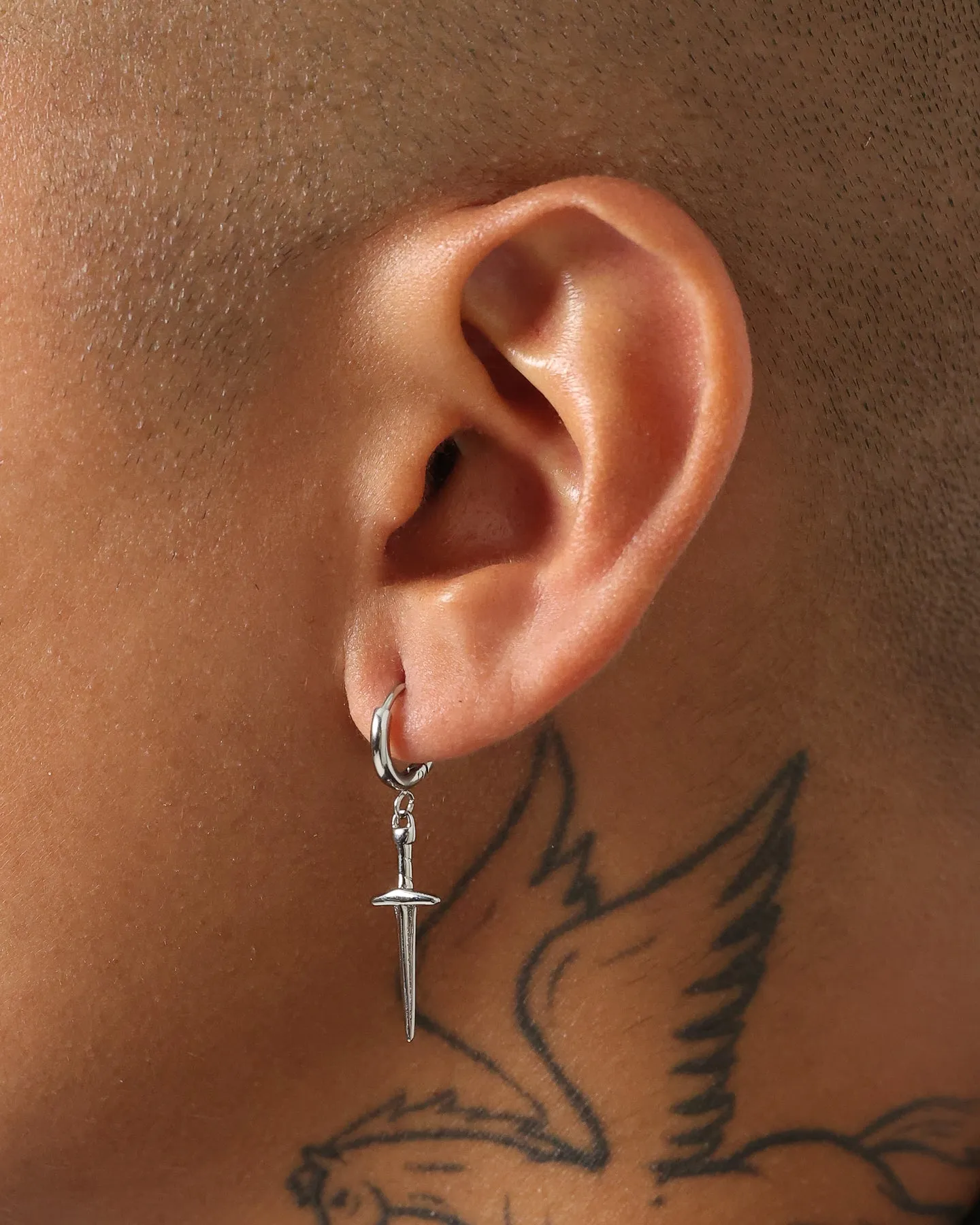 Saint Morta Dagger Earring White Gold sold by Culture Kings