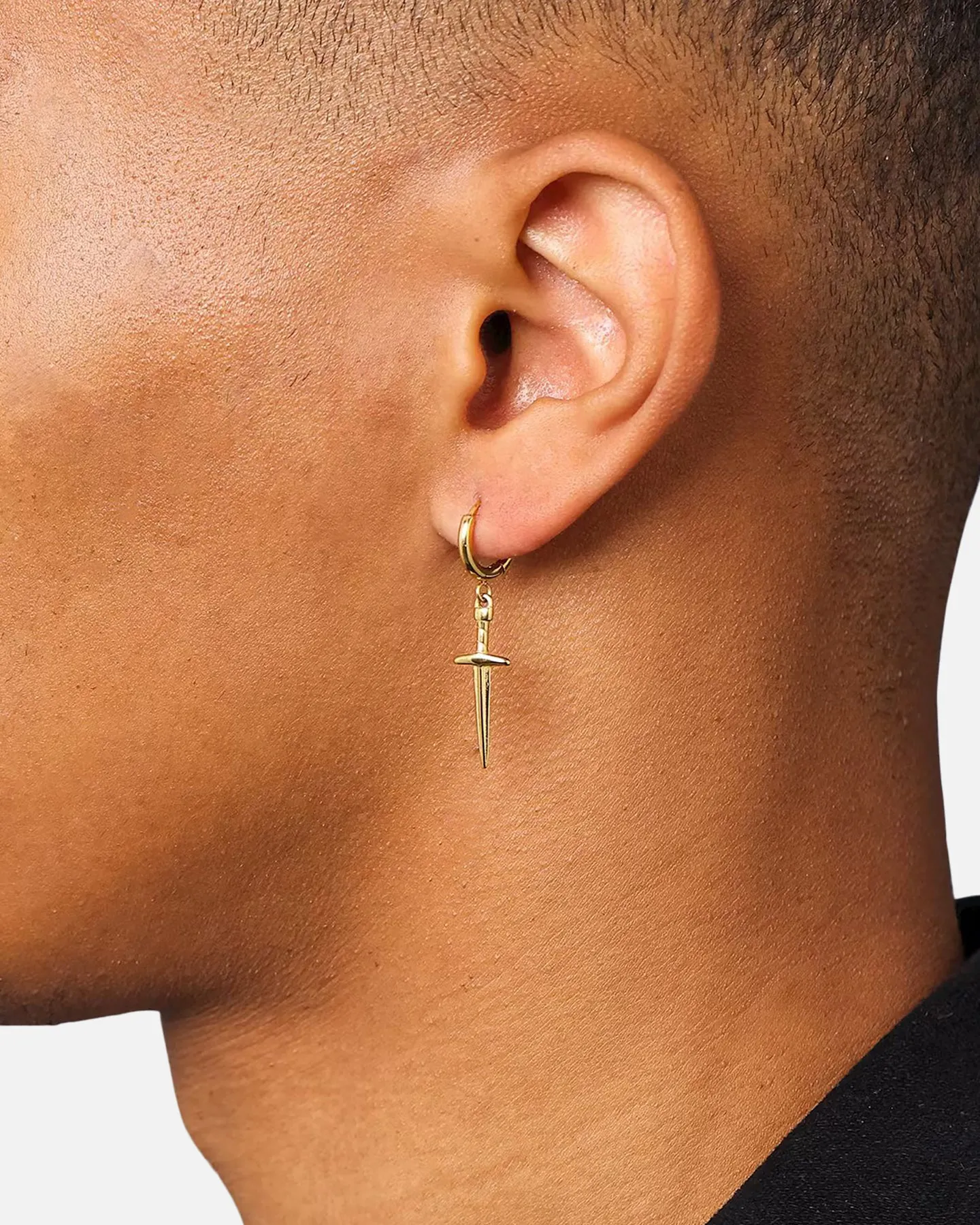 Saint Morta Dagger Earring Gold sold by Culture Kings