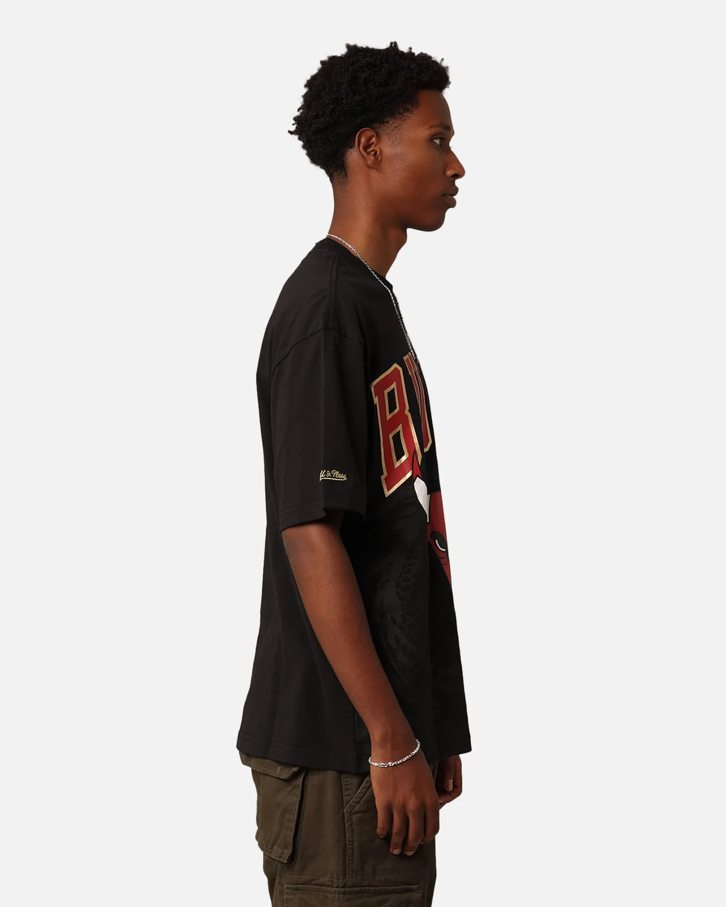 Mitchell & Ness Chicago Bulls Year Of The Dragon T-Shirt Faded Black sold by Culture Kings product image thumbnail 5
