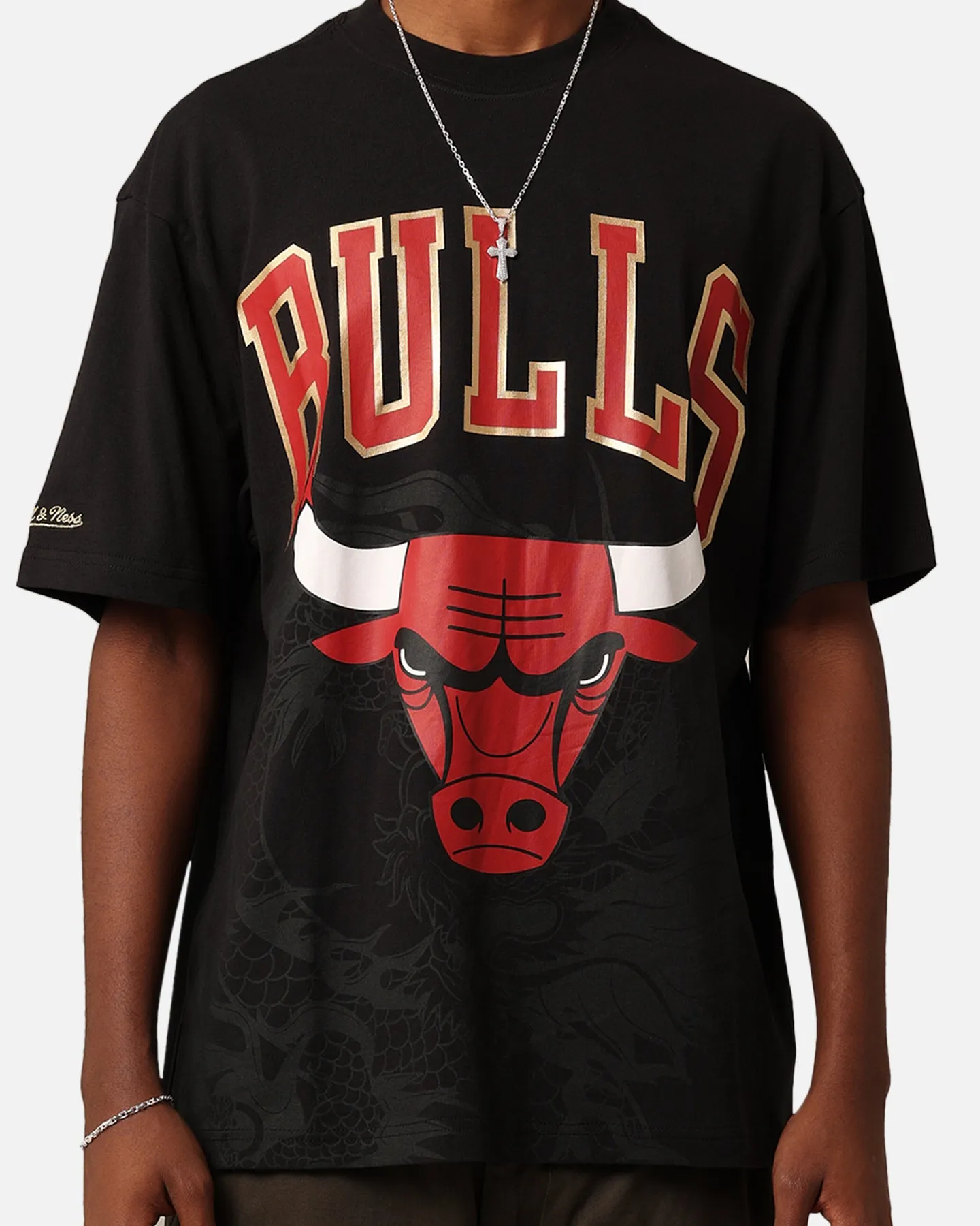 Mitchell & Ness Chicago Bulls Year Of The Dragon T-Shirt Faded Black sold by Culture Kings product image thumbnail 3