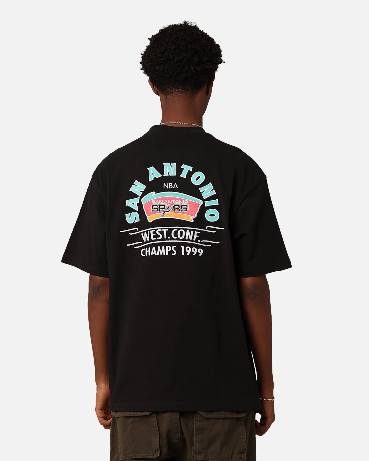 Mitchell & Ness San Antonio Spurs Arch T-Shirt Faded Black sold by Culture Kings product image thumbnail 4