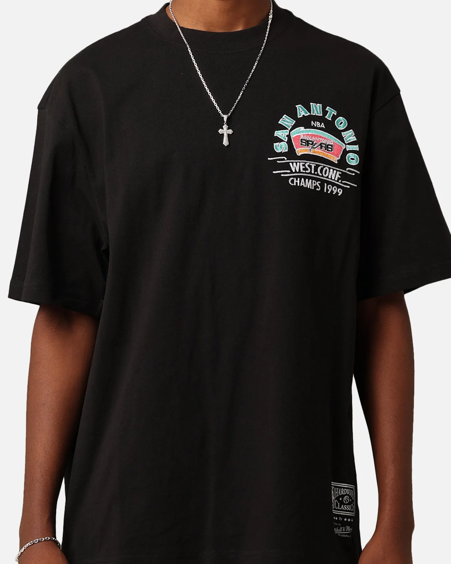 Mitchell & Ness San Antonio Spurs Arch T-Shirt Faded Black sold by Culture Kings product image thumbnail 5
