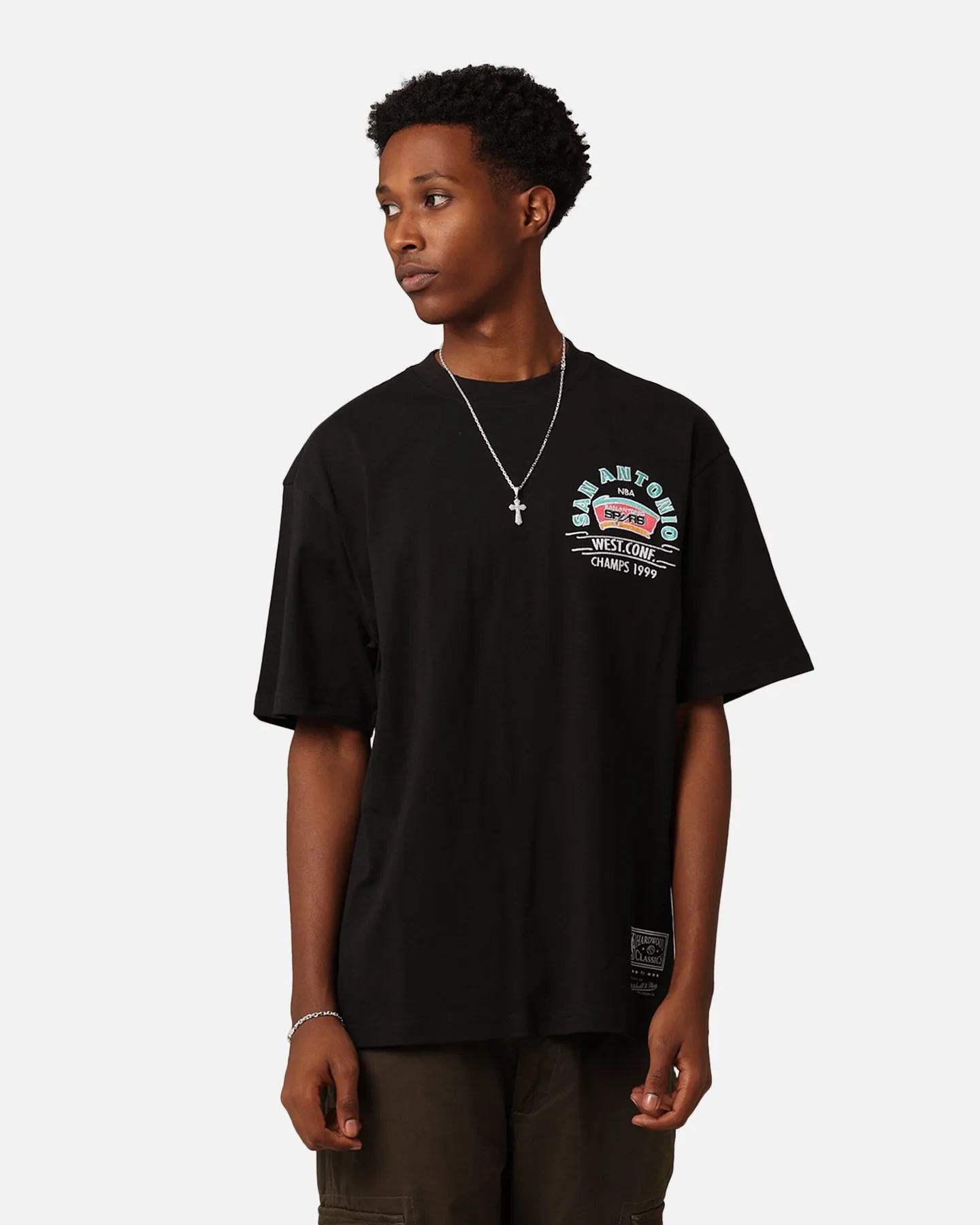 Mitchell & Ness San Antonio Spurs Arch T-Shirt Faded Black sold by Culture Kings product image thumbnail 2