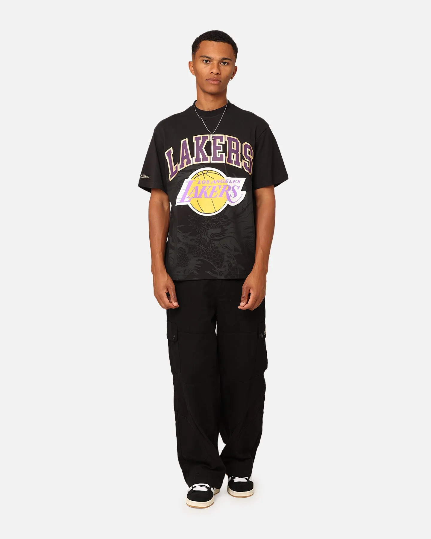 Mitchell & Ness Los Angeles Lakers Year Of The Dragon T-Shirt Faded Black sold by Culture Kings product image thumbnail 2