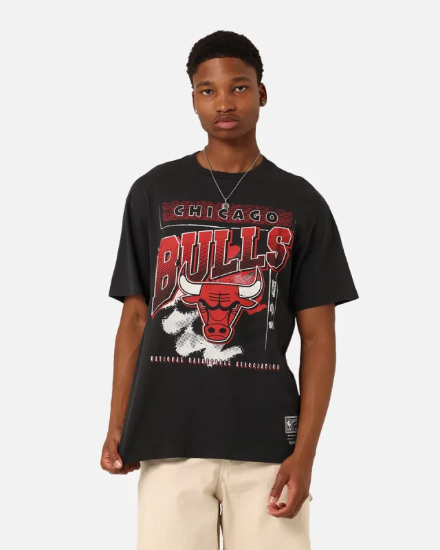 Mitchell & Ness Chicago Bulls Brush Off 2.0 T-Shirt Faded Black sold by Culture Kings