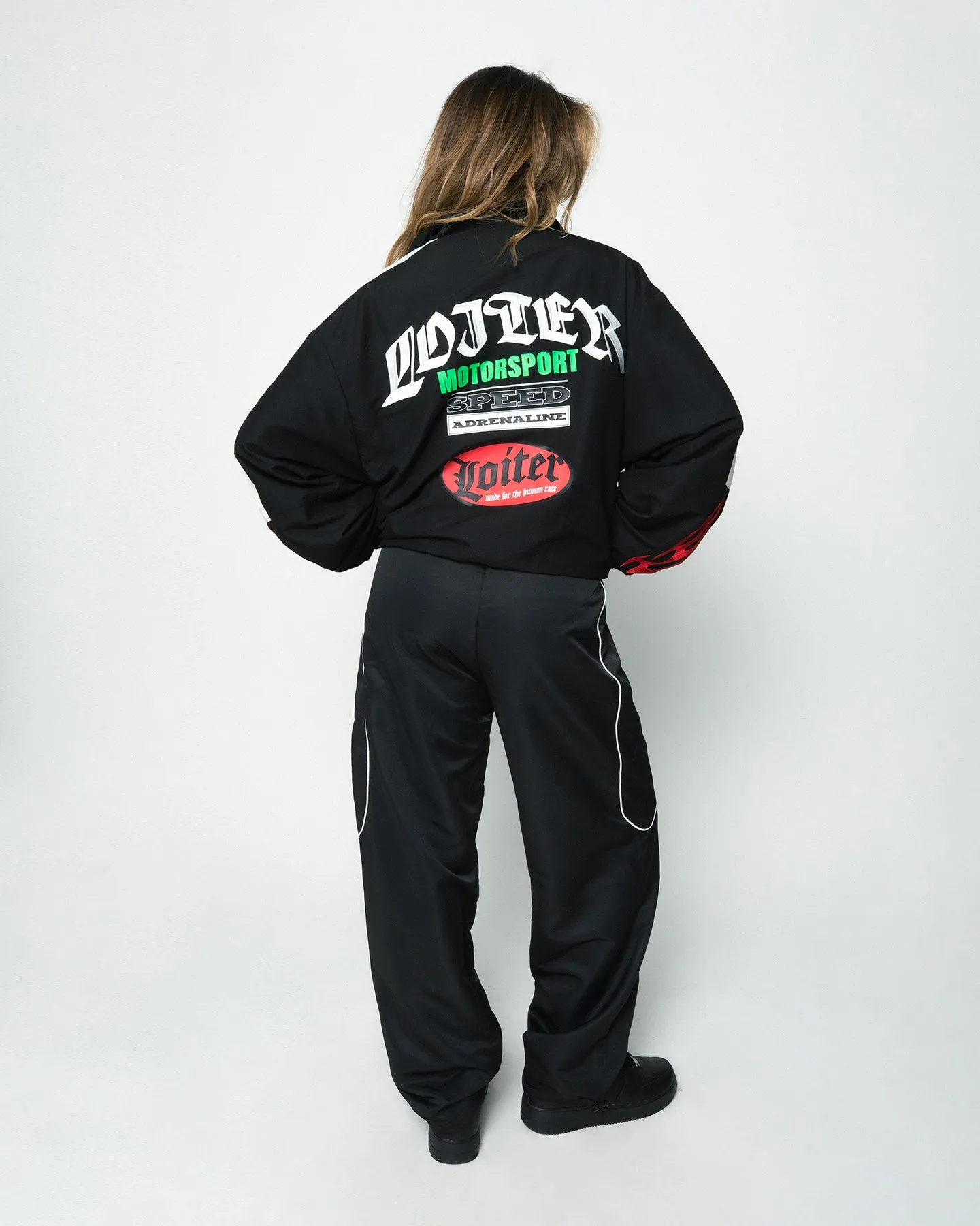 Loiter Speedway Windbreaker Jacket Black sold by Culture Kings product image thumbnail 5