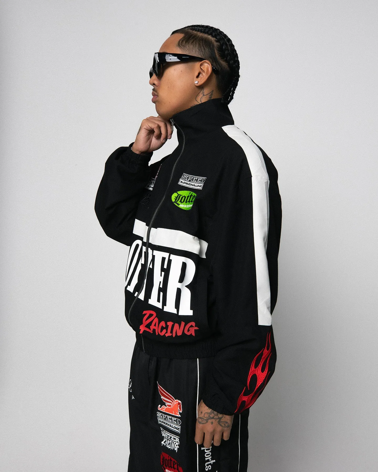 Loiter Speedway Windbreaker Jacket Black sold by Culture Kings product image thumbnail 4