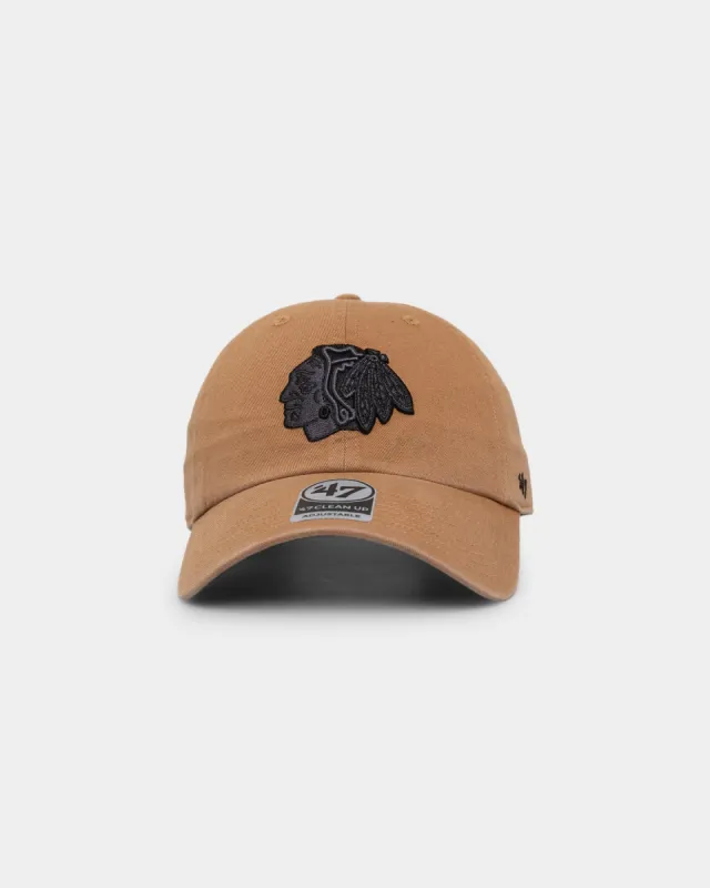 47 Brand Chicago Blackhawks '47 Clean Up Strapback Camel sold by Culture Kings