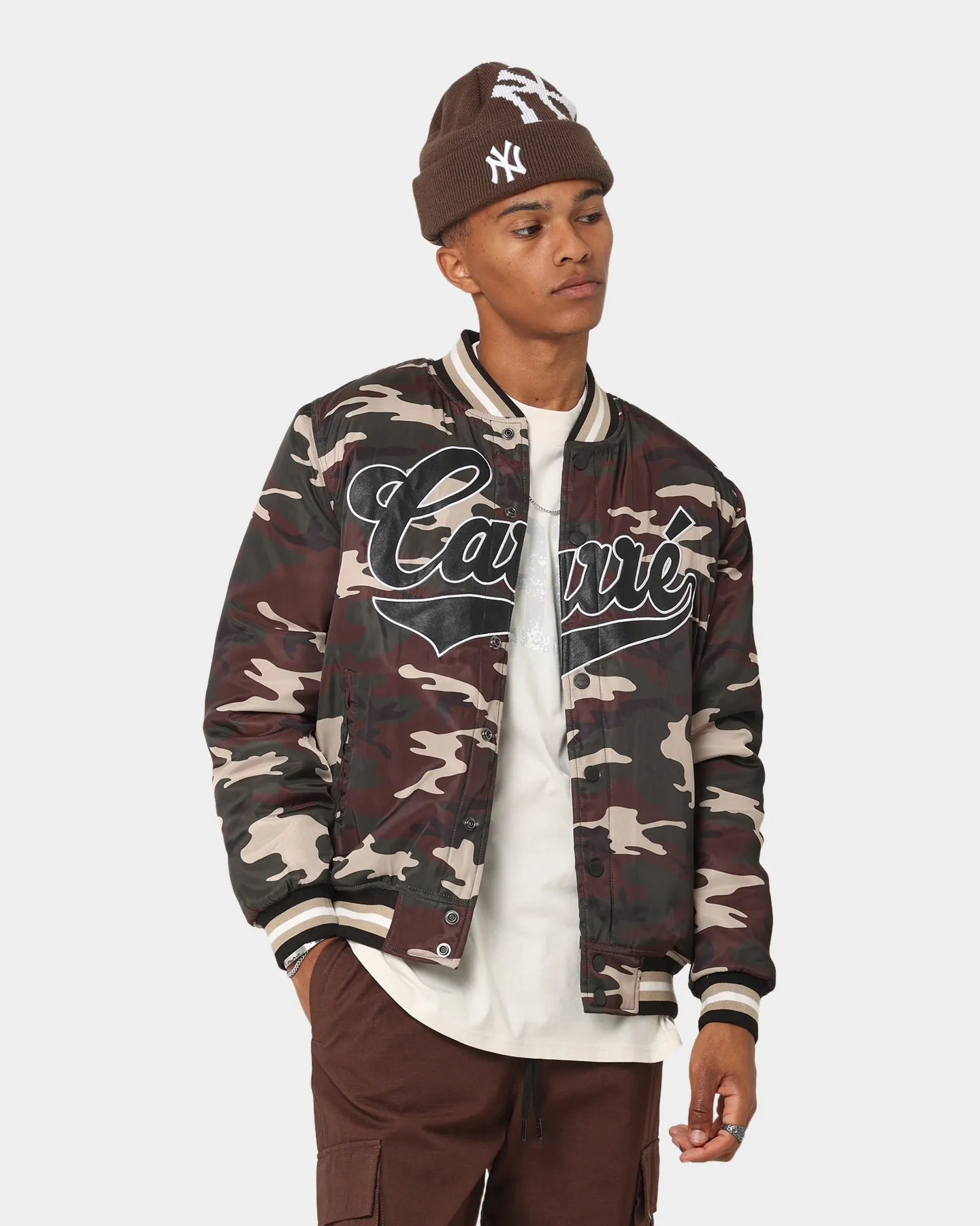 Carré PDB Varsity Jacket Camo sold by Culture Kings