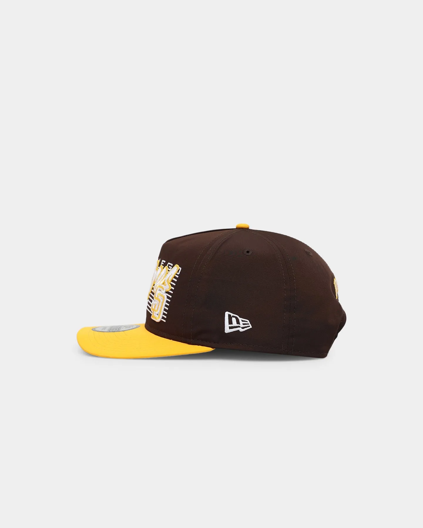 New Era San Diego Padres 'Retro Block Script' Golfer Snapback Dark Brown sold by Culture Kings product image thumbnail 4