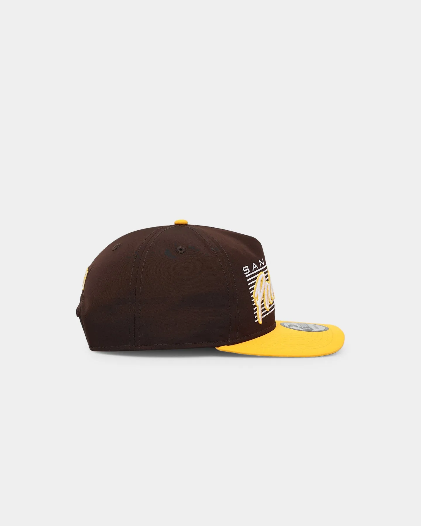 New Era San Diego Padres 'Retro Block Script' Golfer Snapback Dark Brown sold by Culture Kings product image thumbnail 3