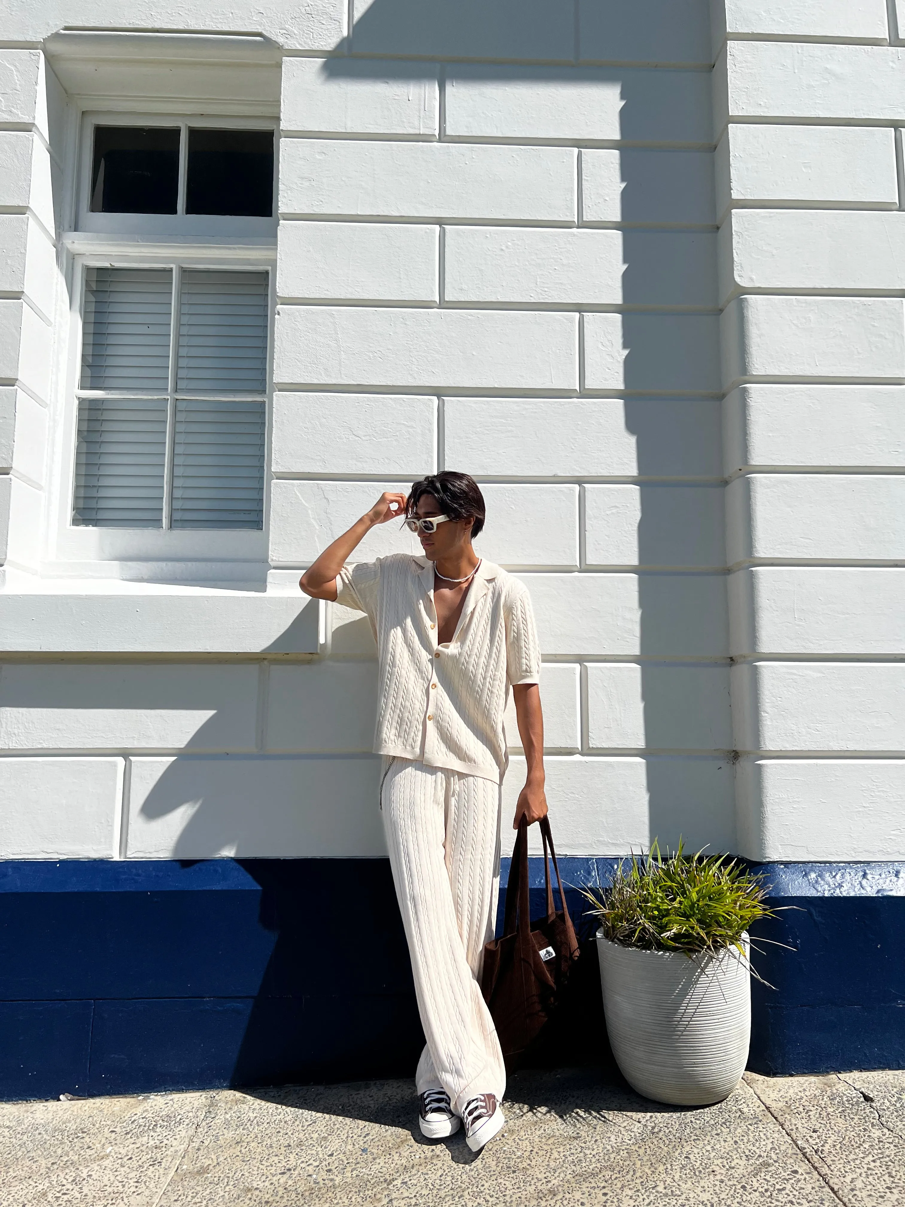 XXIII Terry Knit Button Up Shirt Tan sold by Culture Kings product image thumbnail 2