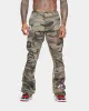 MNML Bootcut Contrast Cargo Pants Camo sold by Culture Kings