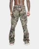 MNML Bootcut Contrast Cargo Pants Camo sold by Culture Kings