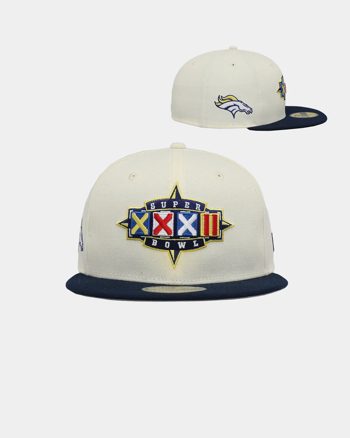 New Era Denver Broncos 'Throwback Superbowl Champs' 59FIFTY Fitted Chrome White sold by Culture Kings