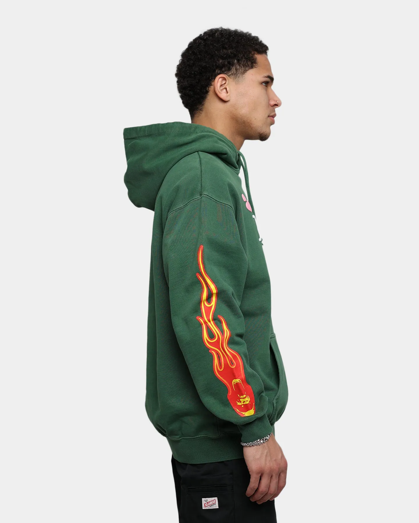 X-Large Pigment Dyed Puff Logo Pullover Hoodie Green sold by Culture Kings product image thumbnail 5