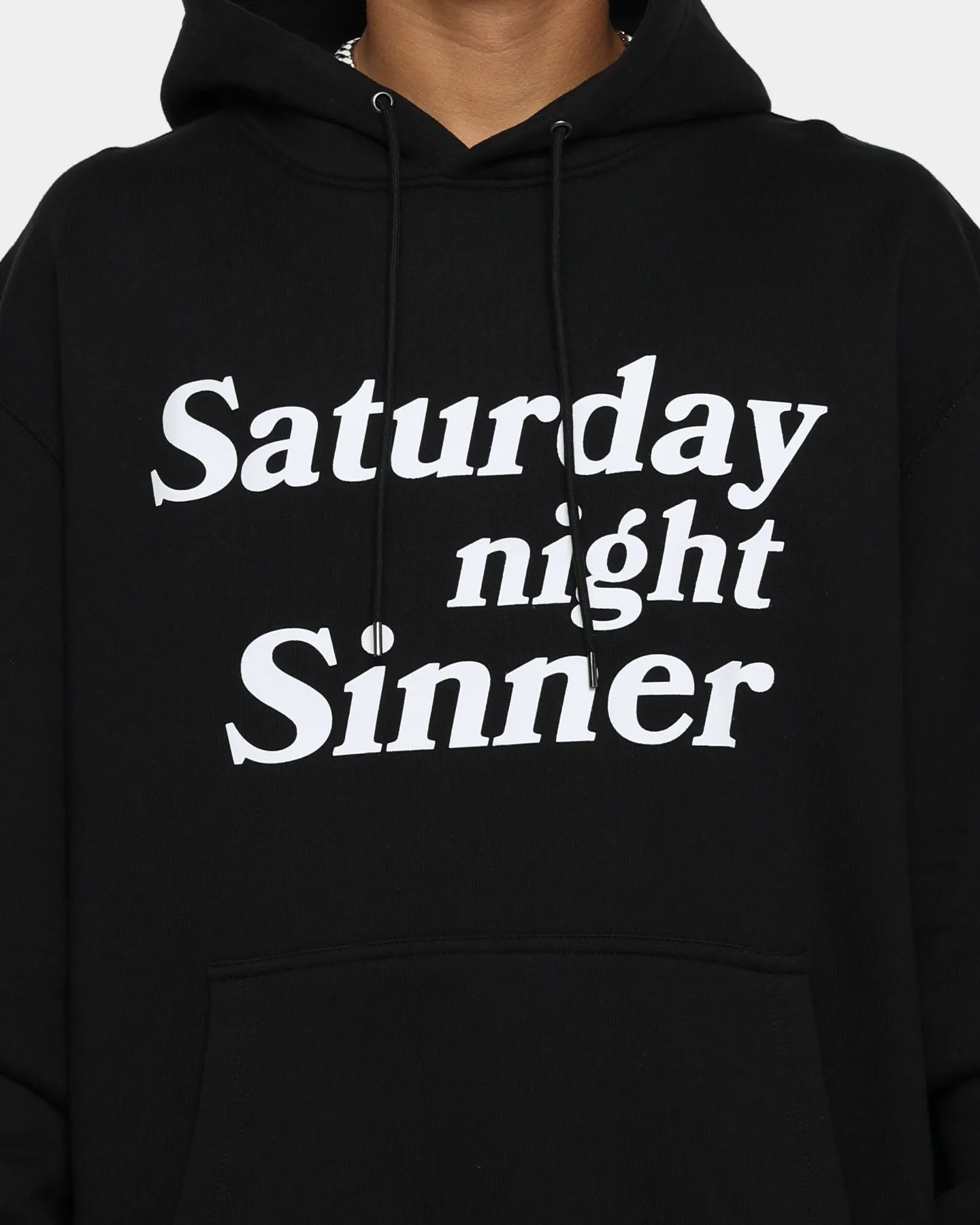 Father Forgive Me Saturday Night Sinner Hoodie Black sold by Culture Kings product image thumbnail 3