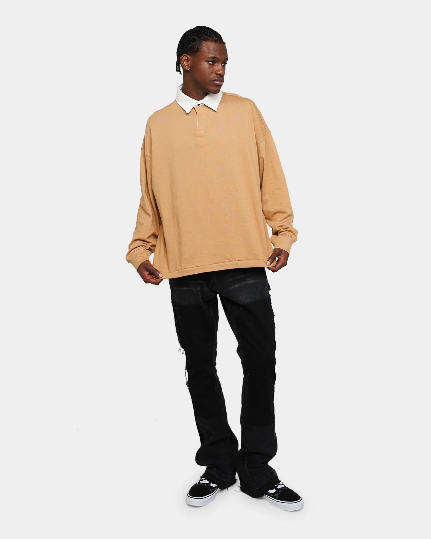 MNML Oversized Rugby Shirt Khaki sold by Culture Kings product image thumbnail 2